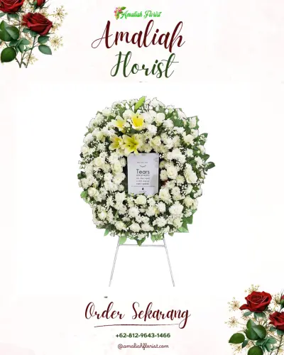 Krans Bunga Duka Cita di Kawasan Industri Giic Cikarang